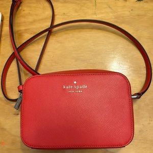 Never used red Kate spade crossbody